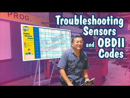 Engine Sensors and OBDII Codes Poster